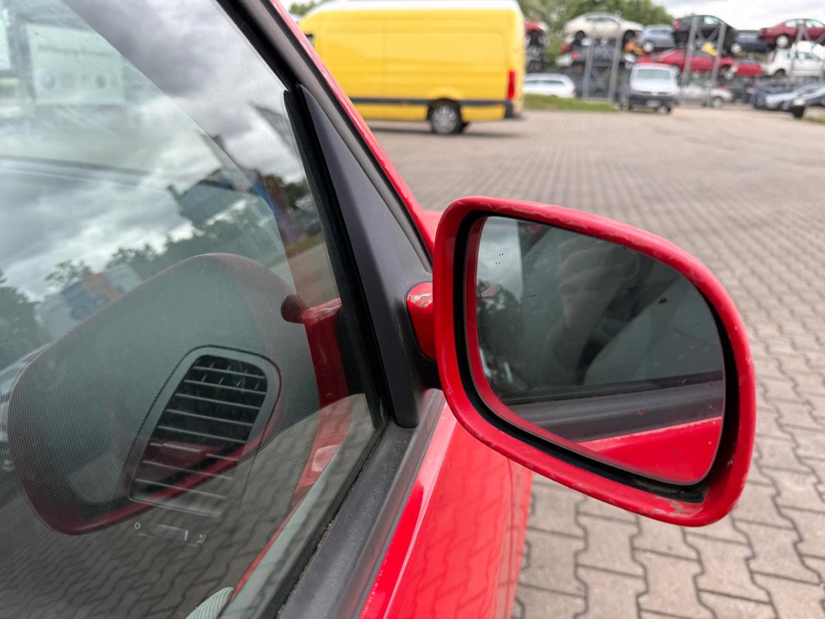 VW Lupo 6E 3L original Außenspiegel rechts manuell LP3G Flashrot BJ99